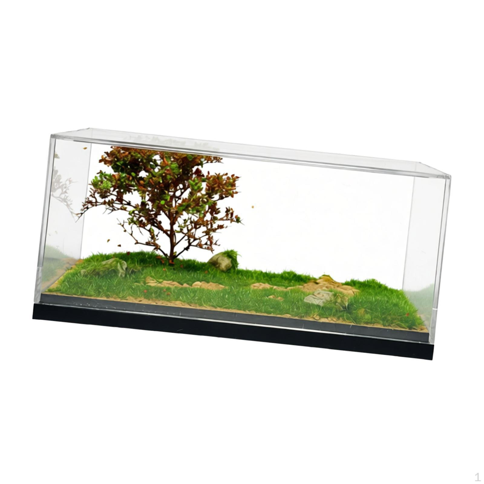 1/64 Diecast Car Display Case Toy Storage Organizer Ornament Creative DIY Dustproof Diorama