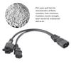 Power Cords C14 Male To C13 Nema 5‑15R Female Power Cord 10A 250V Safe Waterproof 1 in 2 Out One Time Molding For LCD Monitors