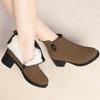 Fashion AIYUQI Women Ankle Boots 2025 New Winter Genuine Leather Wool Boots Women Large Size High Heels Warm Fashion Boots Ladies