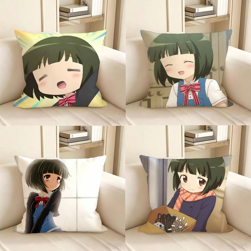 1pc Shinobu Omiya Kiniro Mosaic Pillow Case Fashion Square Pillowcase Bedroom Sofa Room Ins Decoration Leisure