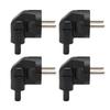 4pcs EU4.8MM To IEC320 C7 Power Adapter Universal Standard Computer Power Adapter