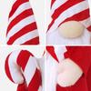 Large Nosed Striped Hat Gnomes Figure Face less Dolls Ornaments, Soft Fabric Christmas Decoration