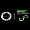 Luminous Car Ignition Key Ring Sticker 3D Decorative Decal Fluorescent Circle For Auto Motorcycle Key Decor
