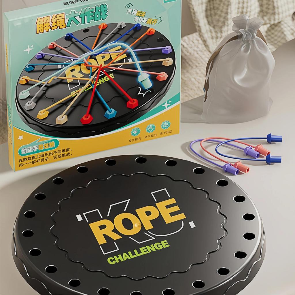 Untangle the Knot Puzzle Game for Children – Brain Teaser Logic Toy To Boost Concentration & Parent-Child Interaction Desktop Challenge Toy