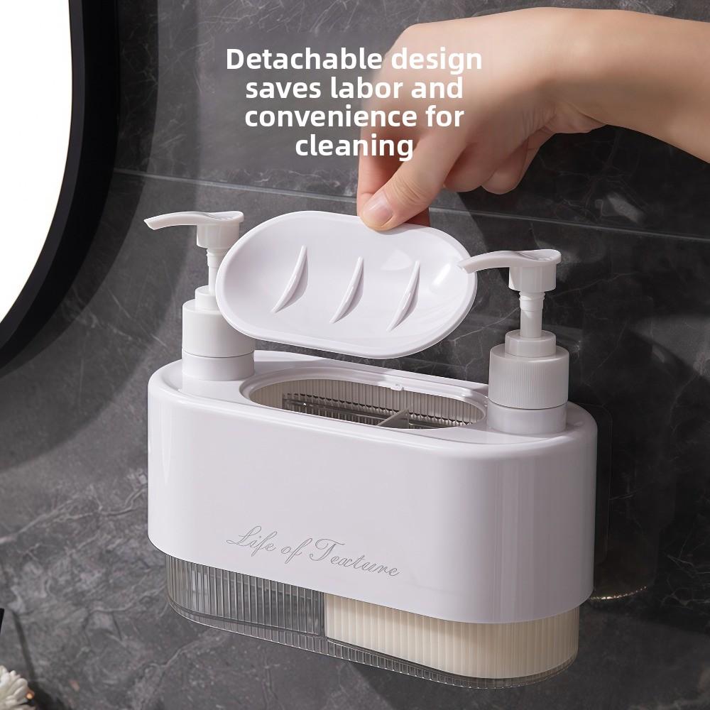 Double Pump Head Soap Dispenser Thickened Shower Gel Dispenser Body Wash Bottle Soap Box  Bathroom