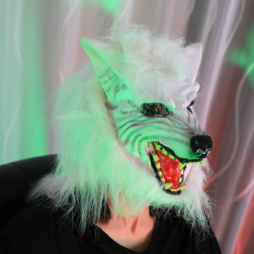 Animal Mask Full Face Wolf Head Wolf Glove Set Animal Head Cover Terror Mask Animal Mask