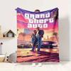 Gta V Cover Flannel Blanket Throw Blanket Soft Warm Sofa Bed Camping Home Decor Unique Christmas Gift C9211787