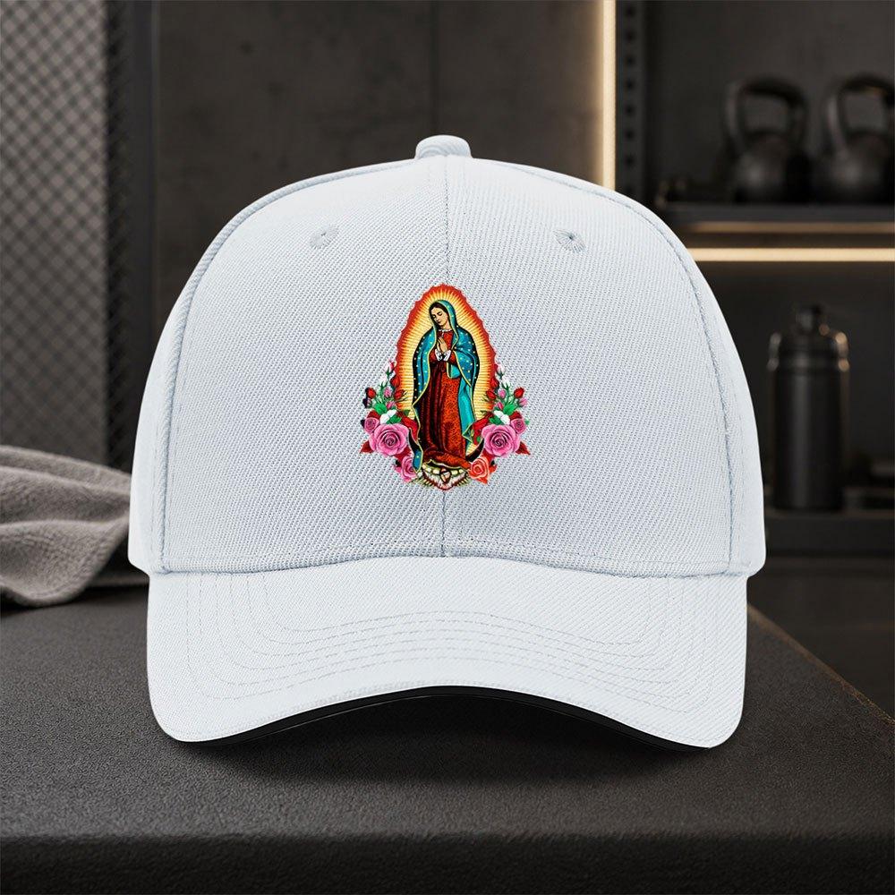 Casquette de Baseball Snapback Réglable Notre-Dame de Guadalupe pour Unisexe Légère Religieuse HipHop Chapeau d'Extérieur