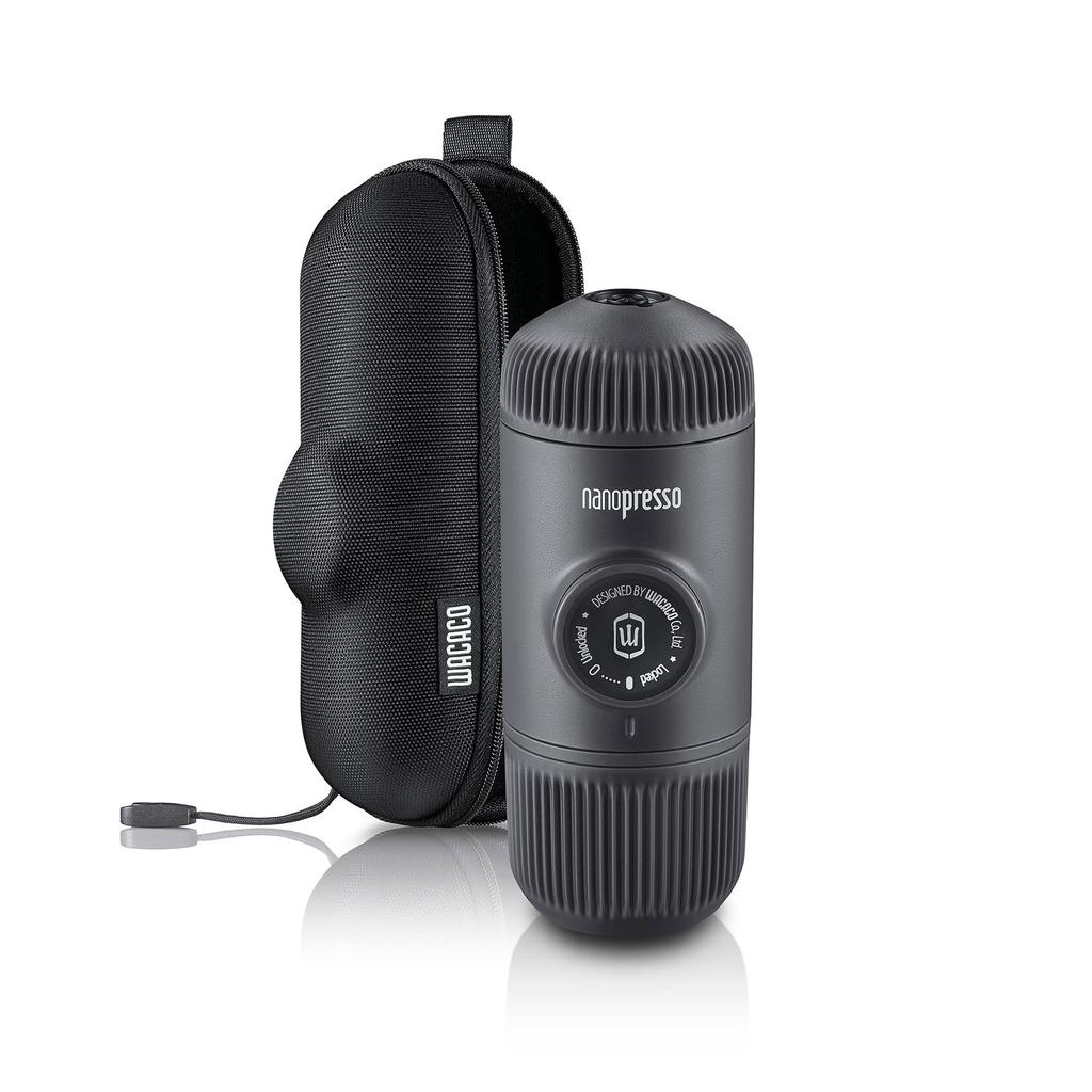 Genuine WACACO Nanopresso Portable Mini Espresso Maker for Pressed Coffee Includes Case Powder,