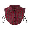 Stylish Plaids Pattern Detachable Collar Styling Accessory Faux Collar Decoative Neckwear For Various Occasion Outfit