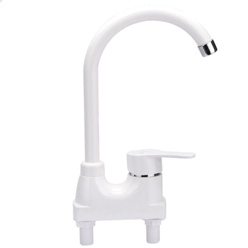 Plastic Faucet for Household Kitchen Sink Single Hole Anti-splash Universal Courtyard Kitchen Bathroom Basin Faucet