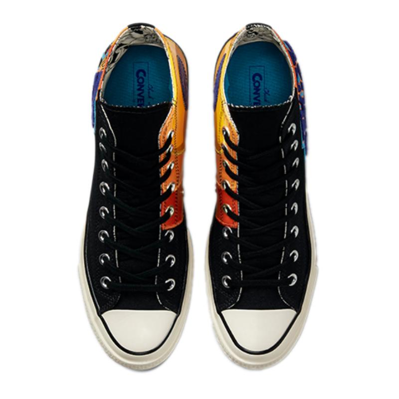 Space Jam x Converse Chuck Taylor All Star 1970s Aerial Jam High Top Canvas Shoes Unisex Black and Orange Colour Blocking