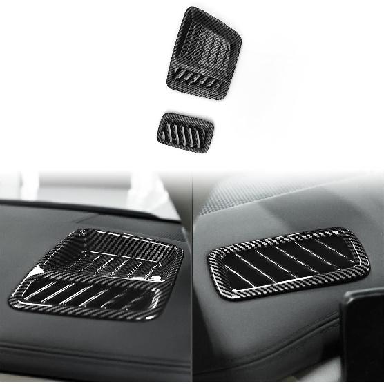ABS Car Front Side AC Air Vent Frame Cover Front Central Dash Side Air Outlet Cover Trim Compatible with Hyundai Santa Fe 2024-2025 MX5 Accessories
