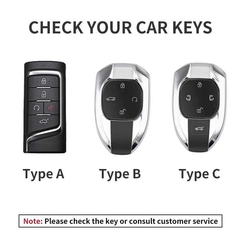 Leather Car Remote Key Case Cover For GAC Trumpchi GS4 GM8 GA3 GA6 SGS7 GA4 GS5 GS3 Legend GS8 Keychain Accessories