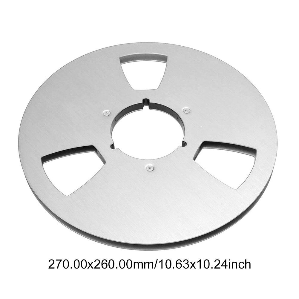 1/4 10.5 Inch Blank Tape Reel Aluminum Alloy Recording Takeup Reel 3 Holes Replacement Opening Machine Part