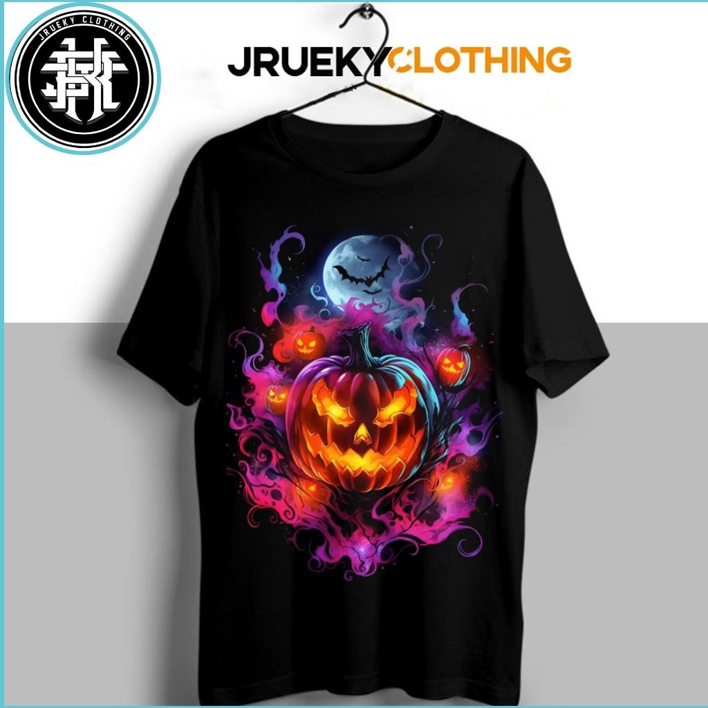 Halloween | Halloween T-shirt | Terrifying Pumpkin Head T-shirt | Short Sleeved Men and Women
