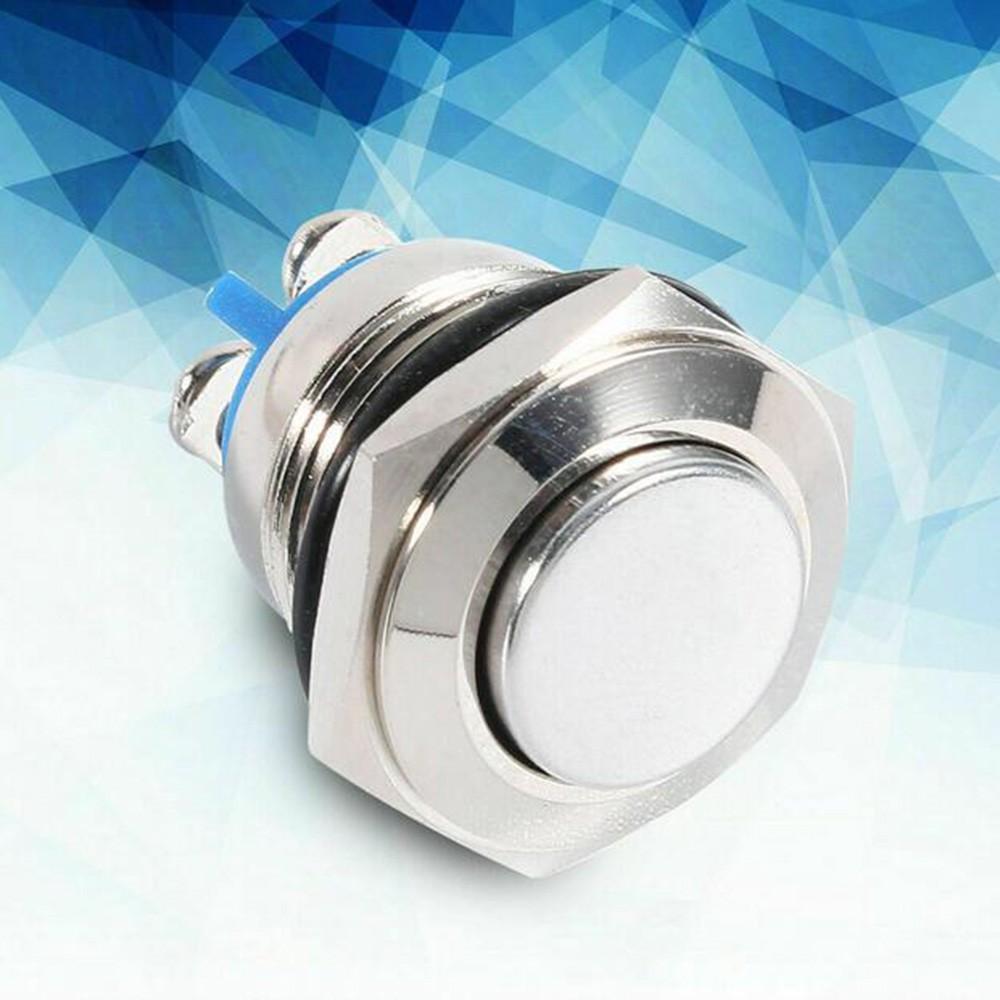 30 AMP METAL MOMENTARY WATERPROOF SWITCH 12V16mm 5/8 HORN STARTER NITROUS BUTTON