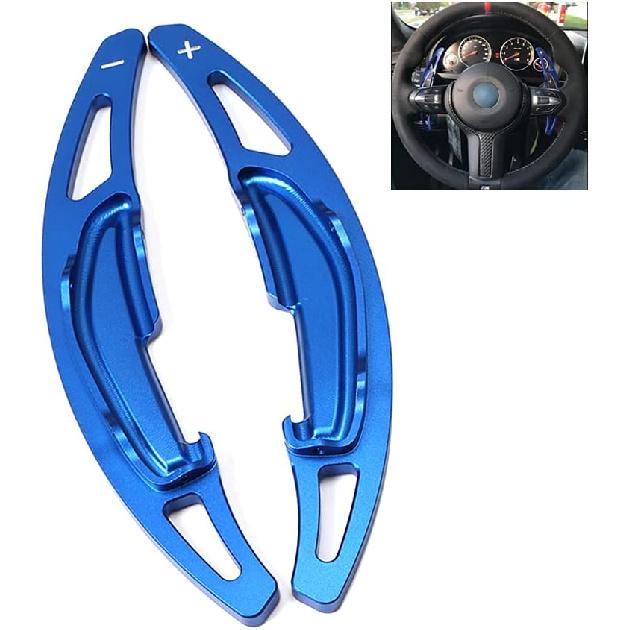 SANRILY 2PCS Paddle Shifter Extensions, Sport Metal Steering Wheel Paddle Shifter for BMW M2 M3 M4 M5 X5M X6M F87 F85 F86 F80 F82 F83 F10 M6 F12