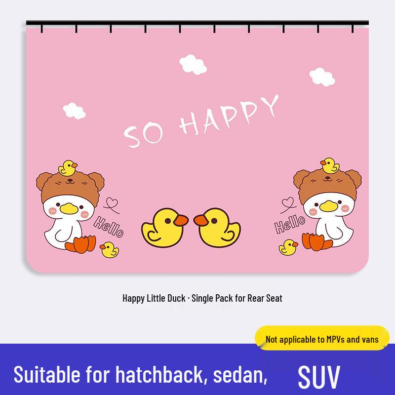 Car Sunshade Curtains: Blackout, Heat Insulation, Privacy, Cartoon Design