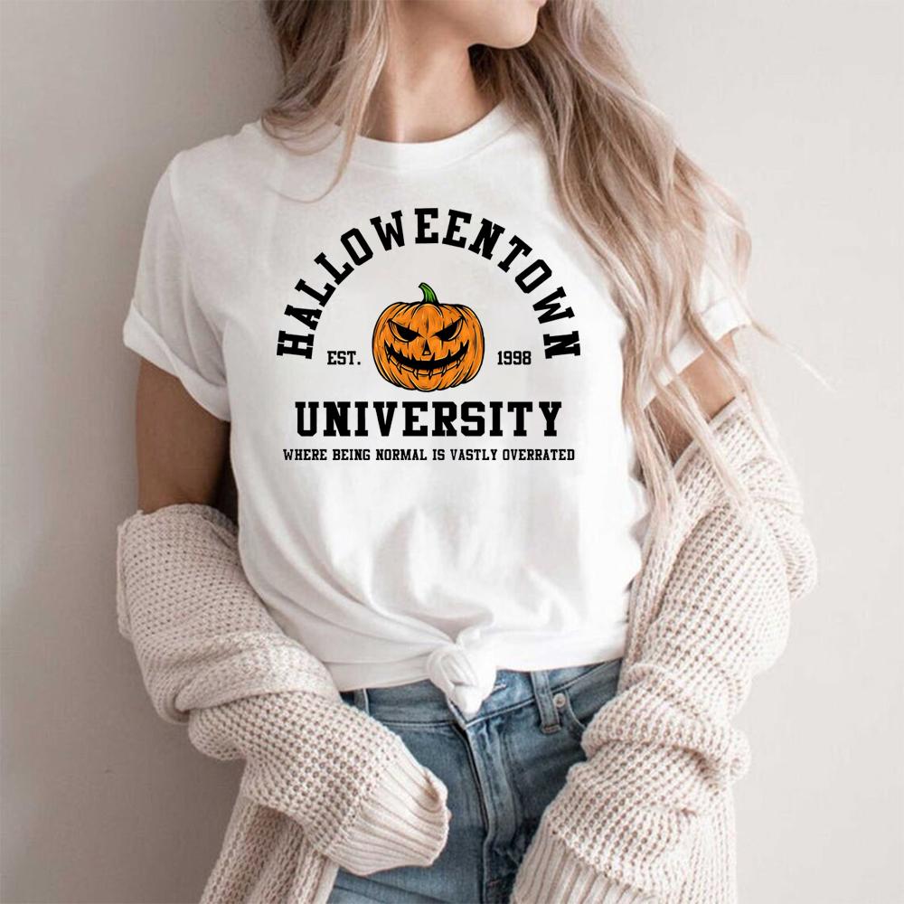 2025 Vintage halloweentown TShirt Unisex Women Halloween Shirt Pumpkin Face Graphic Tee retro fall HalloweenTown Movie Shirts