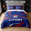 Lyon FC Design Bed Bedding Set 1 Duvet Cover + 2 Pillowcases Soft Breathable Household Bed Linens