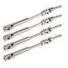 Machined Stainless Front Rear Steel Drive Shaft Universal Joint Driveshaft for 1/10 RC Truck SLASH Rustler Stampede Hoss Upgrade