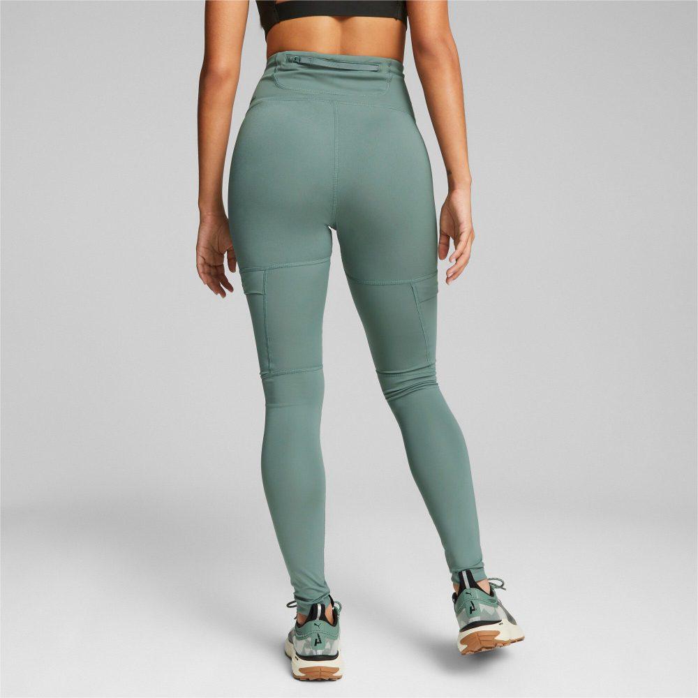 Puma W Seasons Vollständig Eng Anliegend Einfarbig Hohe Taille Fitnesshose Damen Unterteile Hellgrün Grau 523226-44