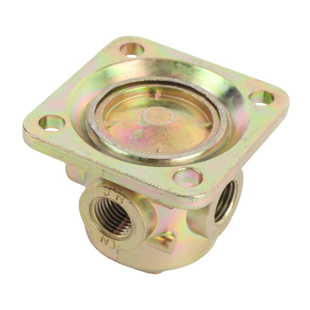 3 Way Valve 90554615PTP Metal 1 8in 1 4in NPT Port High Pressure Proof Stable Performance for Semi Trailer Truck