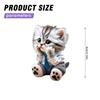 Keychain with Acrylic Cat Pendant Lightweight Key Purse Handbag Charms Pendant for Holidays Birthdays Present