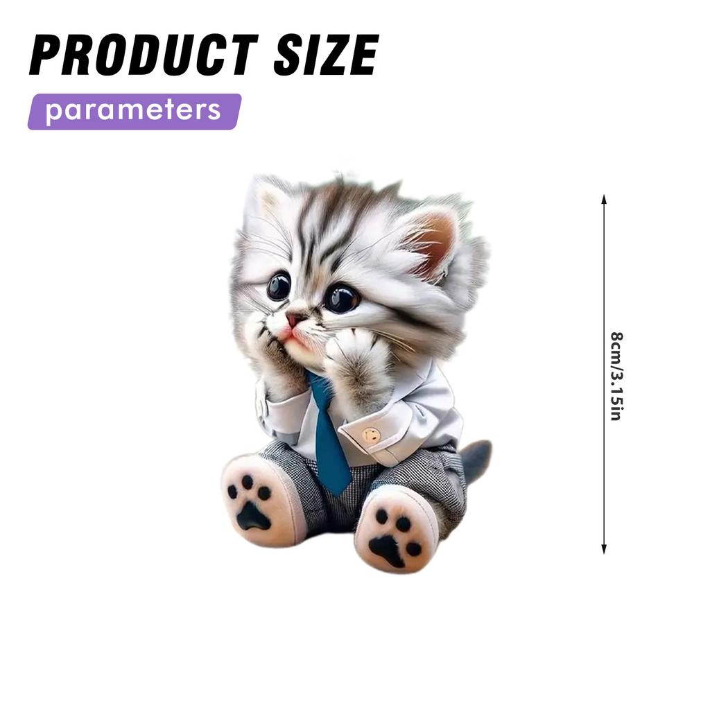 Keychain with Acrylic Cat Pendant Lightweight Key Purse Handbag Charms Pendant for Holidays Birthdays Present