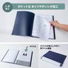 Plus Clear File Certified Plastic Lightweight Pocket 20 10 A4, Product, File, Pockets, Books, Navy, FC-220DN, 98-038×10