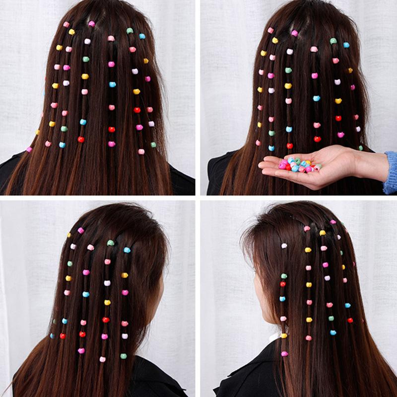 10/20/30/40pcs/set Colorful Bean Buckle Hair Claw For Girls Pigtail Hair Ornament Hairpin Hair Clip Kids Lovely Hair Accessories