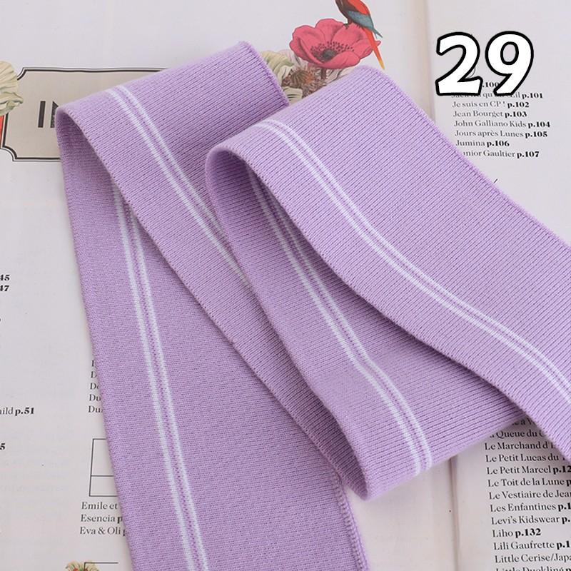 90x6cm Elastic Knitted Fabric DIY Rib Neckline Cuff Hem Knitted Fabric Sewing Baseball Uniform Jacket Clothing Supplies