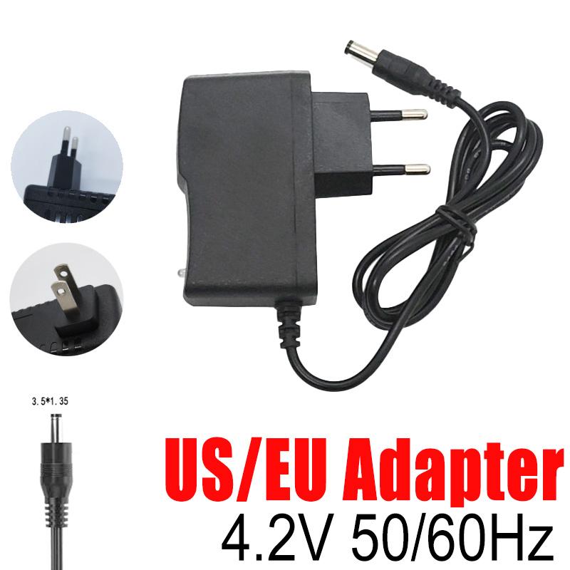 Charger Adapter| AC4.2V/5V Output Power Travel Adapter, US/EU Standard Plug Universal Charger for Phones Flashlight Headlamp