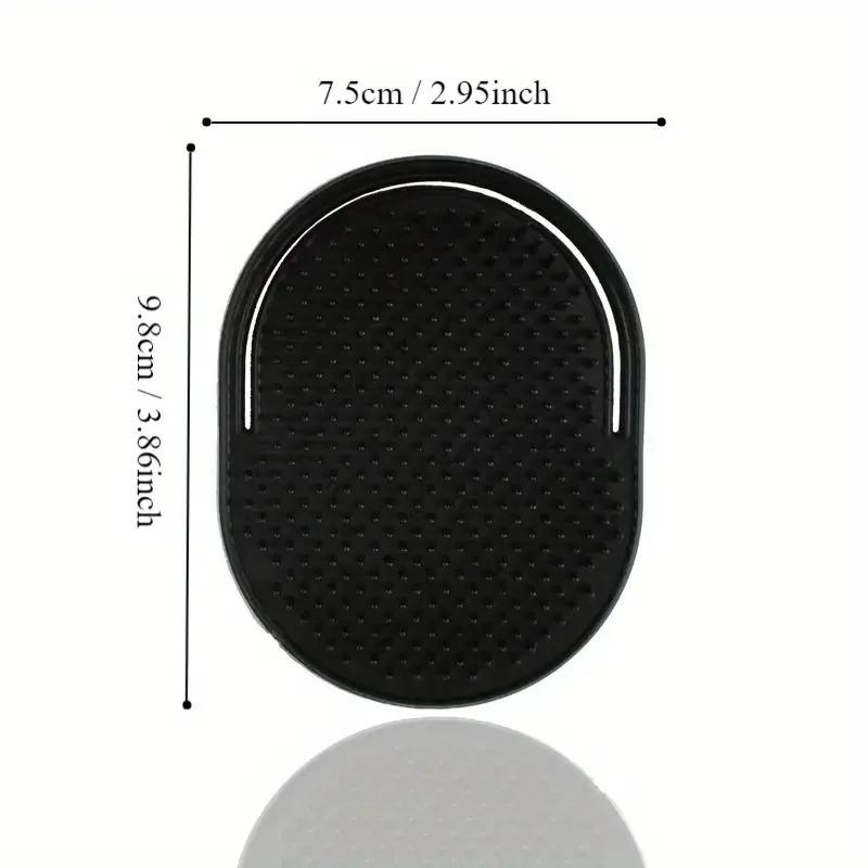 Multi-purpose Shampoo Brush Cover Hand Oval Brush Men's Portable Pocket Cleansing Brush Clean Beard Brush Scalp Massager