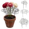 Metallpflanzenstützring, Gartenpfingstrosenkäfigständer, Dekorativer Durchwachs-Pflanzenring, Stapelbarer Blumenreifenpfahl für Zimmerpflanzen Dahlie Frühes Wachstum