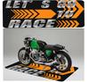 Motorcycle Mat Garage Mat Racing Display Carpet Bedroom Corridor Decorative Mat Slip-resistant Dirt-Resistant And Washable