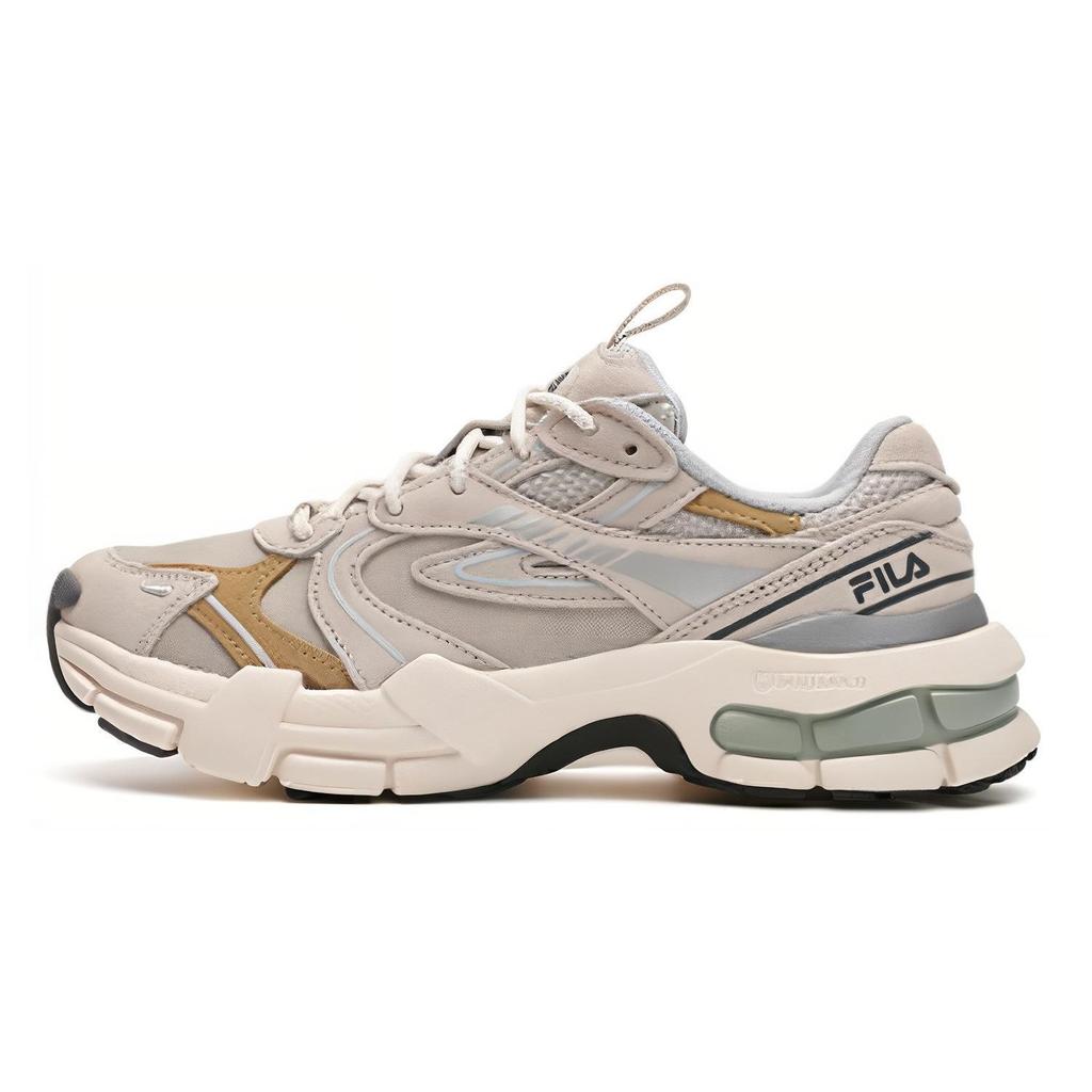 FILA Decoder Comfortable Versatile Fabric Synthetic Leather Low-Top Casual Running Shoes Women sneaker Gray F12W342121FPR