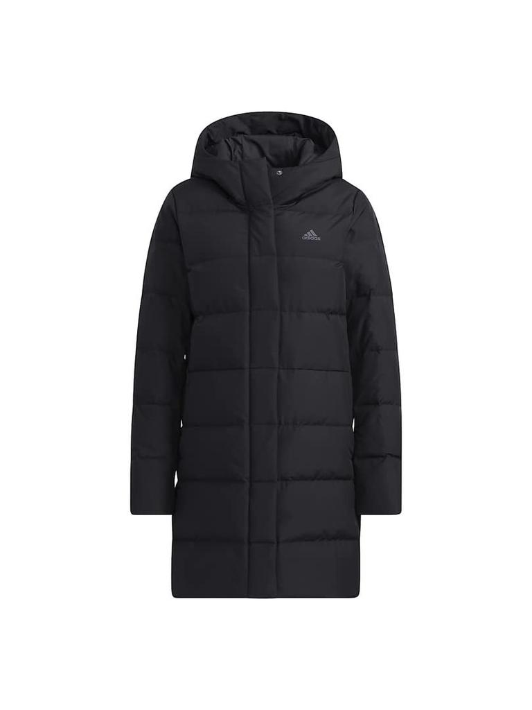 [Adidas] Down Mid-length Down Coat KNE85 Women's BlackGray Five (H23071) M