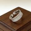 925 Silver Wire Drawing Thick Stackable Rings For Women Couple Luxury Quality Jewelry Accessories Birthday Gift