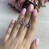 Stříbrné náušnice s přírodním ametystem 3.508ct (2043034)