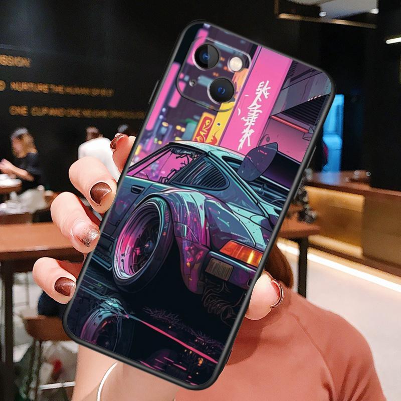 Japan JDM Sport Car Phone Case For iPhone 16 Pro Max 15 13 12 11 14 Pro Max Plus 12 13 Mini XR 16e Funda Cover