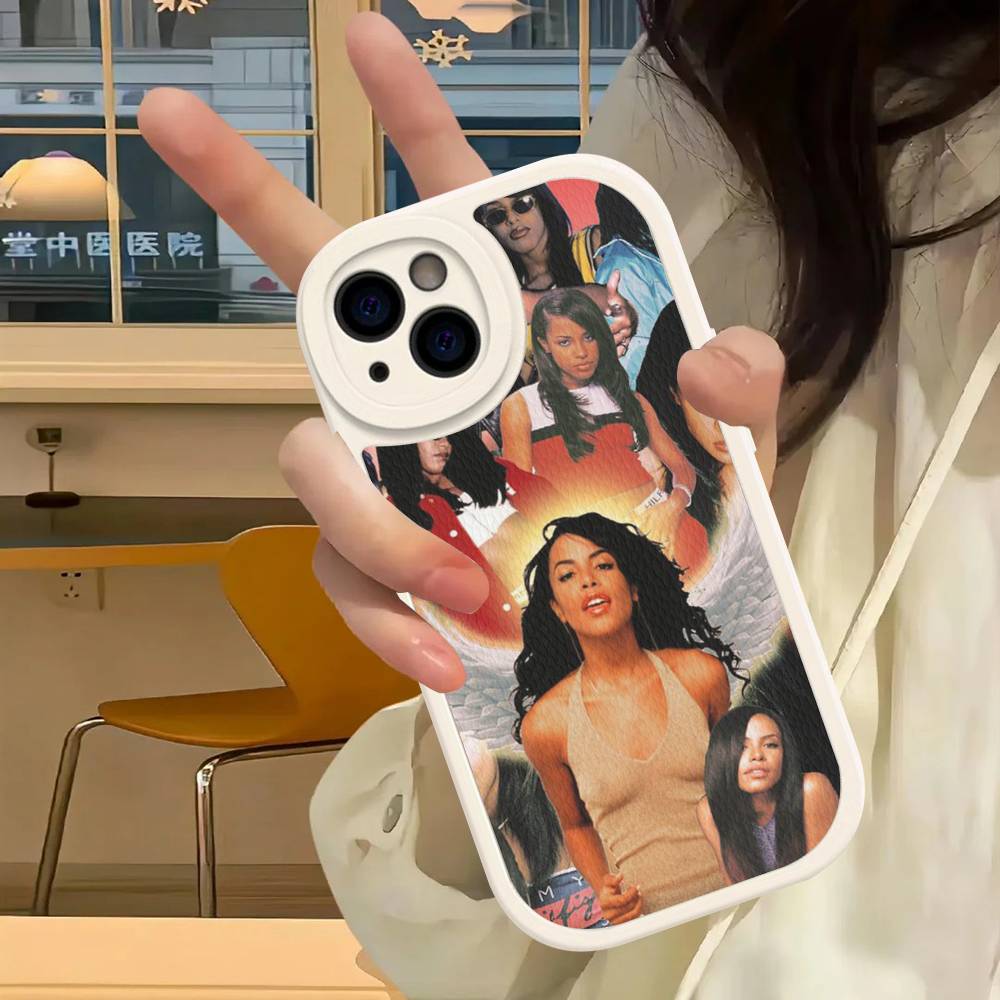 

Classic Singer A-aaliyah Phone Case For IPhone 16 15 14 13 12 11 Pro Max Plus Shockproof Leather Cover iPhone 15 plus