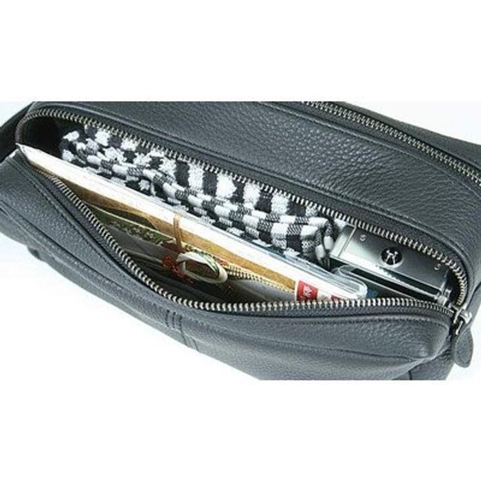 [Porter] Yoshida Bag With Second Bag Pouch Clutch Bag 016-01077 Black (10) Small