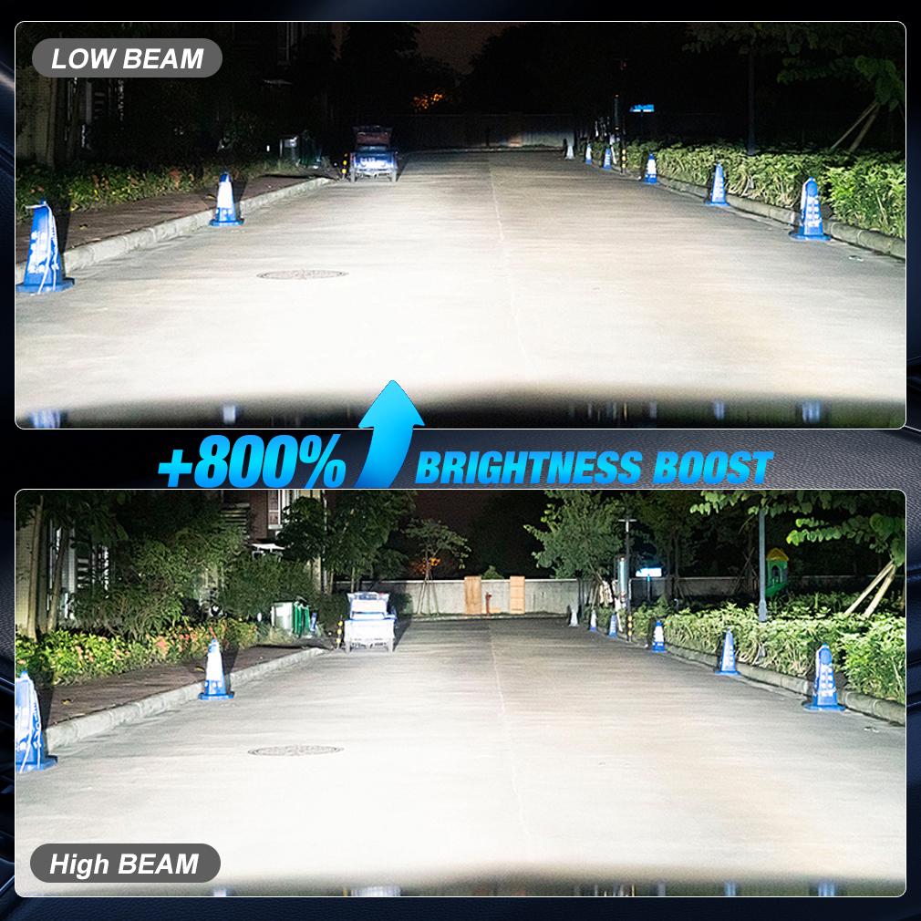 2 buc H7 LED Far Canbus Becuri Mini Wireless 30000LM 80W 6000K CSP pentru Far Auto Lămpi Auto Turbo Automobil Plug&Play Lumină de Ceață 12V