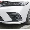 For Honda Civic 11th Sedan   2024 Carbon Fiber Car Front Fog Light Lamp Cover Trim Head Foglight Bezel Trims Accessories