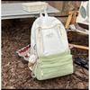 Female Solid Color Light High School Students' New Simple Backpack Ins Mori Girl Treasure Backpack
