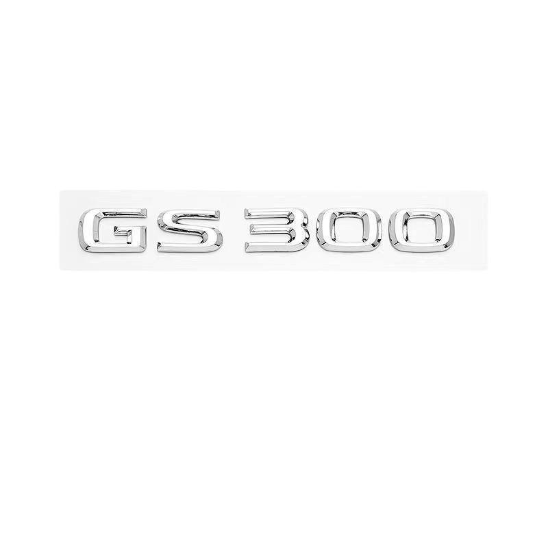 Compatible with Lexus GS350, GS250, GS300, GS400, GS430 Rear Emblem: Letter & Displacement Emblems