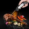 Thermomètre de Grill BBQ Numérique LCD Étanche Pliant Thermomètre de Cuisine pour Cuisson des Aliments Noir