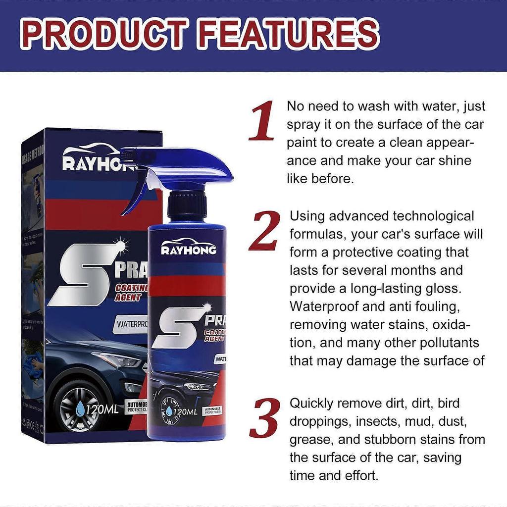 Rayhong Car Coating Spray Car Paint Care Surface Decontamination And Brightening Nano Coating Spray